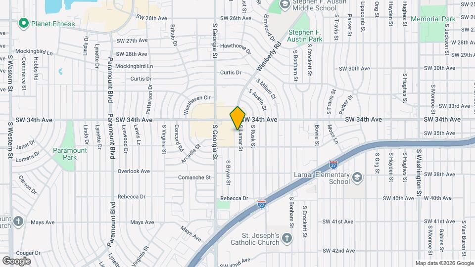 3408 S Lamar St Map and Location Details