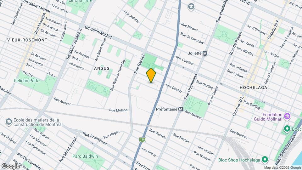 3605-3635 Rue Préfontaine Map and Location Details