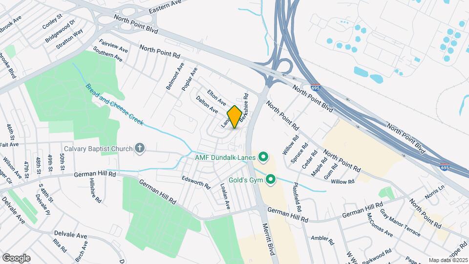 7515 Berkshire Rd Map and Location Details
