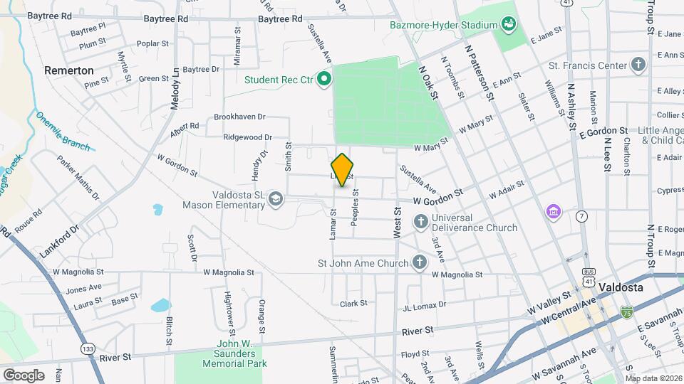 706 W Gordon St Map and Location Details