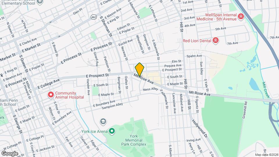 990 Mt Rose Ave Map and Location Details