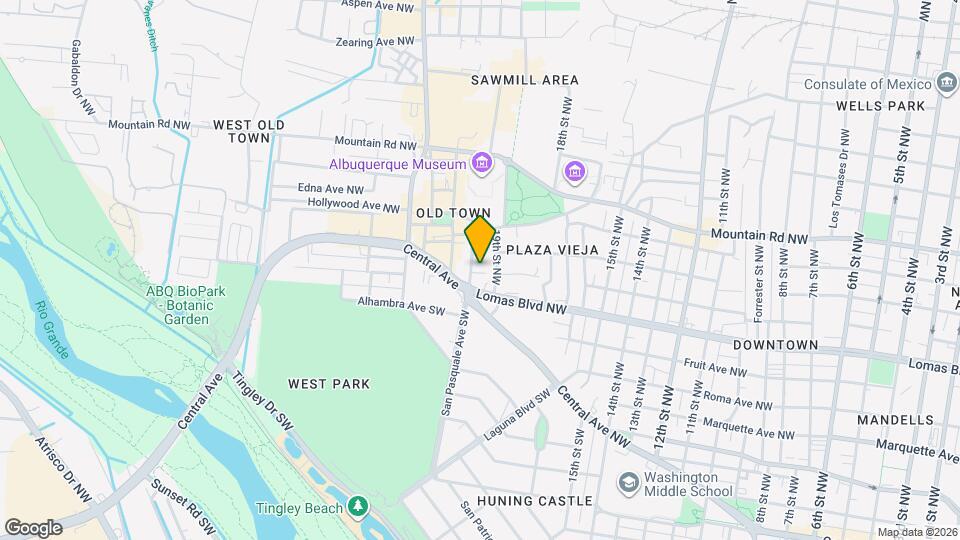 210 San Pasquale Ave NW Map and Location Details