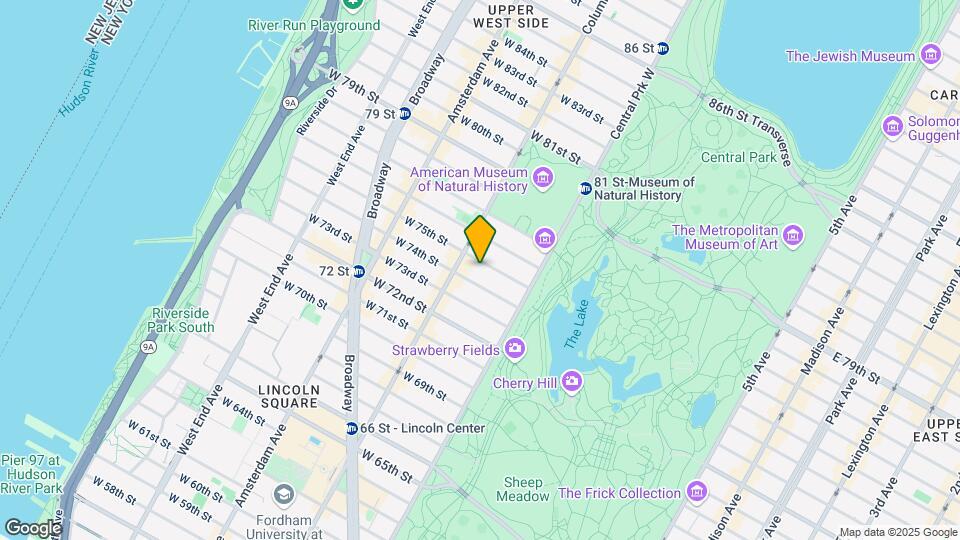 48 W 75th St Map and Location Details