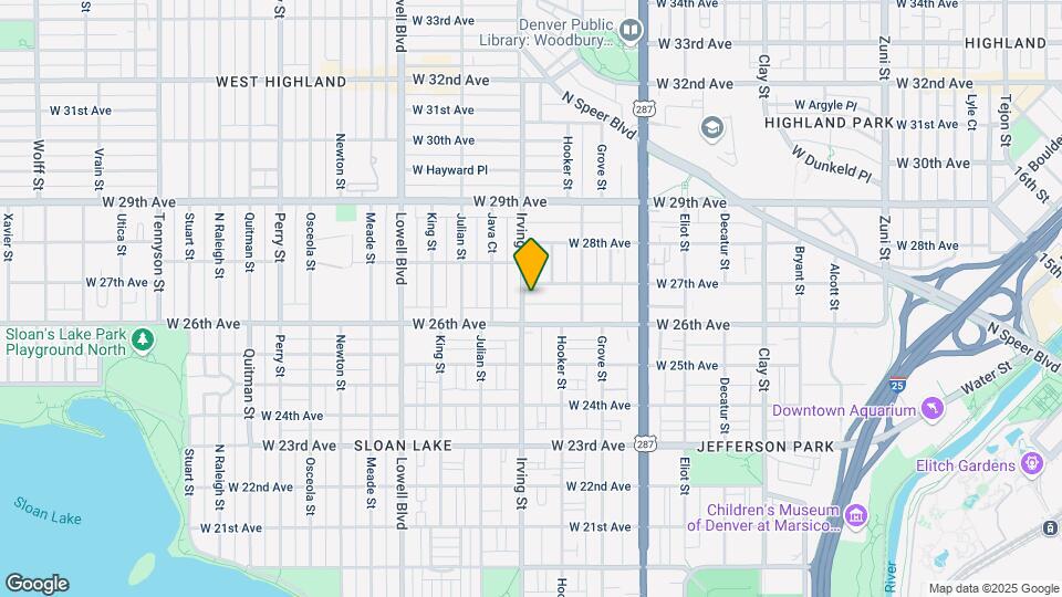 2632 Irving St Mapa y Detalles de la Ubicación