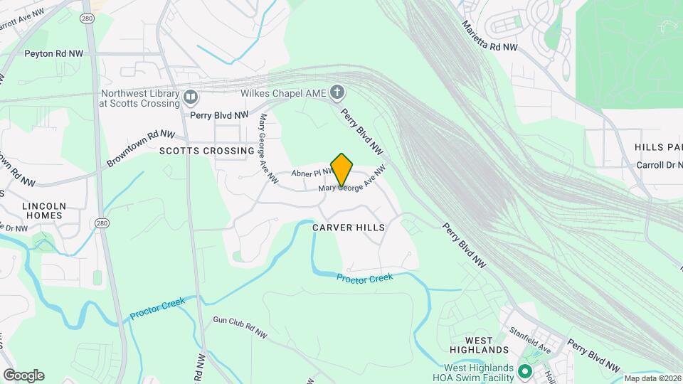 1580 Mary George Ave NW Map and Location Details