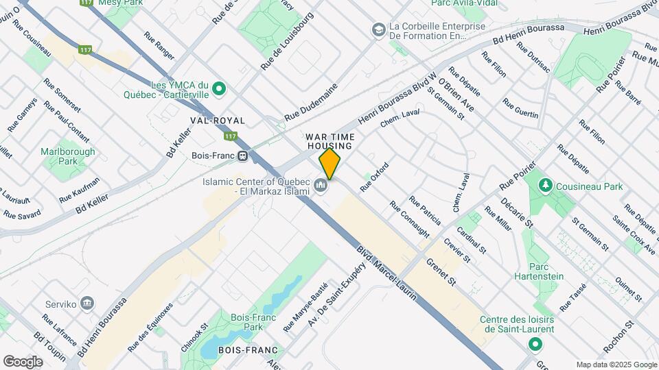 2500 Laval Av Map and Location Details
