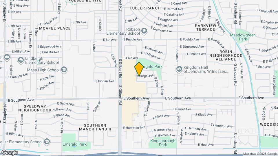 2119 E Forge Ave Map and Location Details
