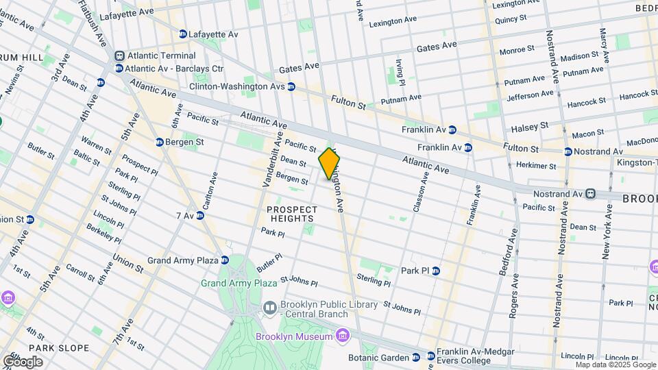 735 Bergen St Map and Location Details