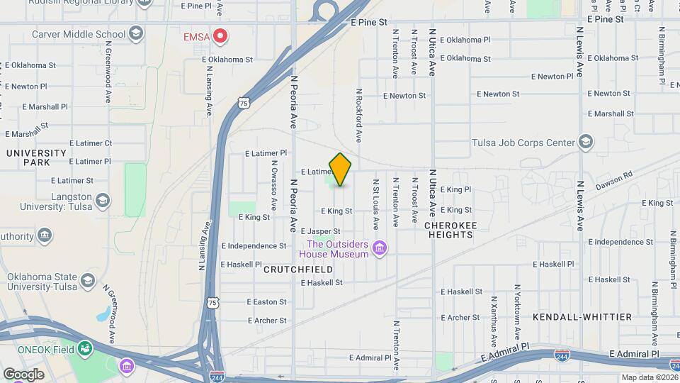 1025 N Quincy Ave Map and Location Details