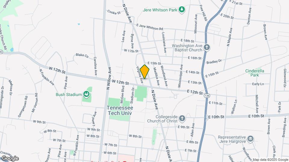 1217 Virginia Ave Map and Location Details