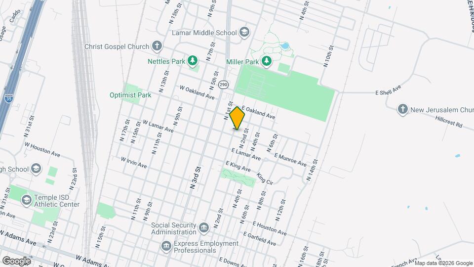 1305 N Main St Map and Location Details