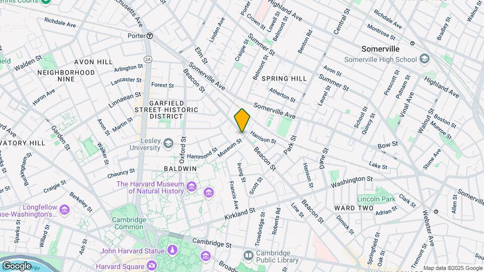 250 Beacon St, Unit R Map and Location Details