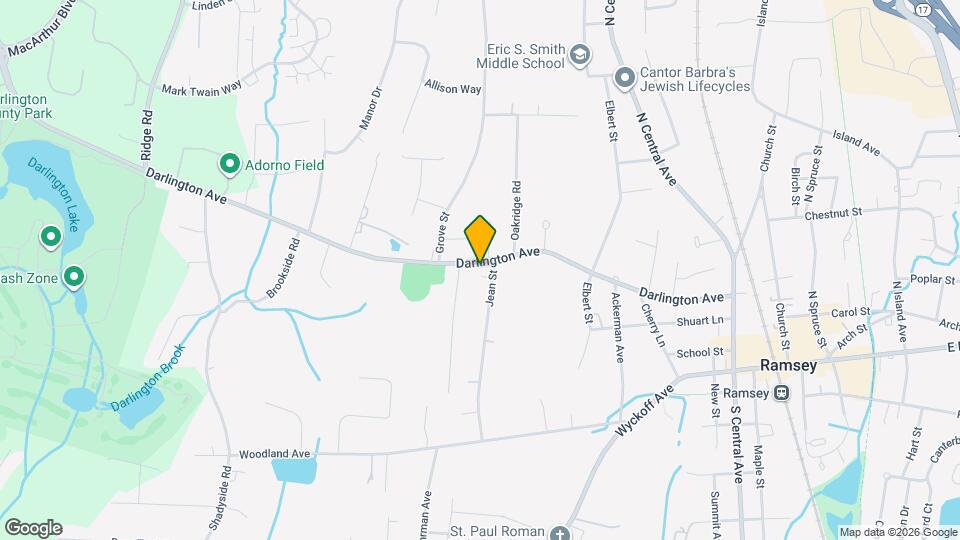 254 Darlington Ave Map and Location Details