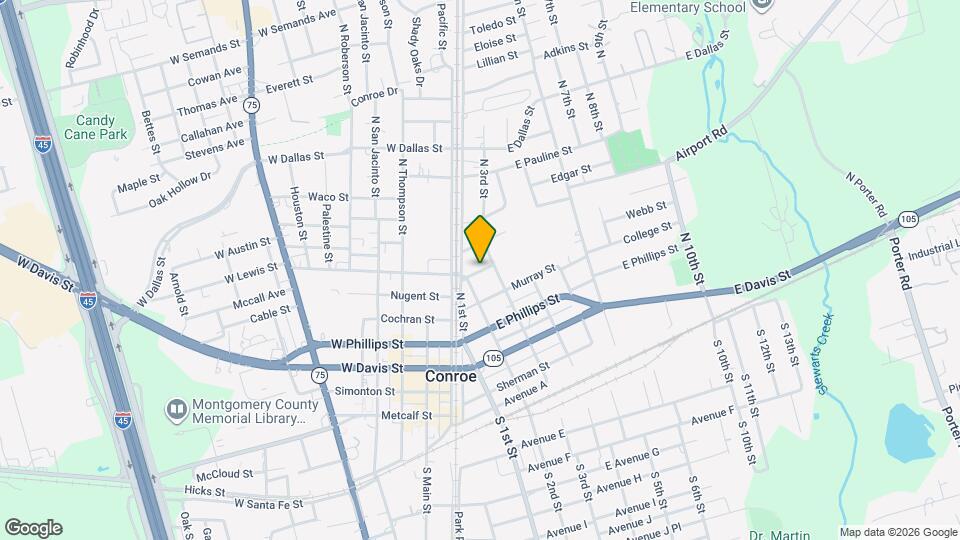 111 E Lewis St Map and Location Details