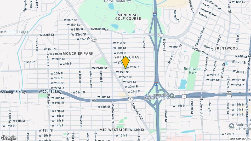 1211 W 25th St Map and Location Details