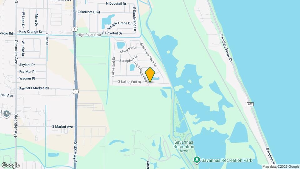 1225 S Lakes End Dr Map and Location Details