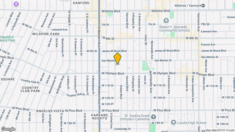 1046-1052 S Serrano Ave Map and Location Details