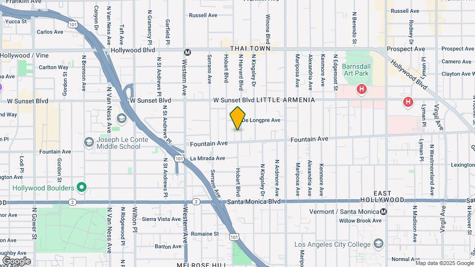1323 N Harvard Blvd Map and Location Details