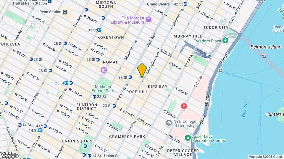 132 Lexington Ave Mapa y Detalles de la Ubicación