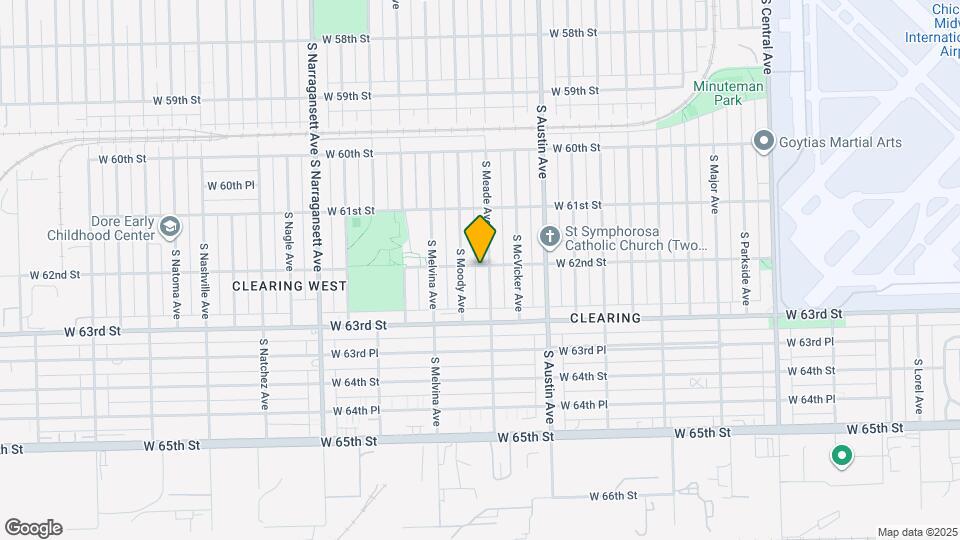 6200 S Meade Ave Map and Location Details