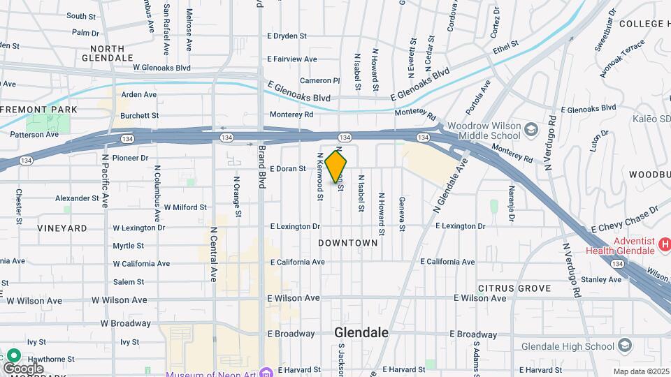 515 N Jackson St Map and Location Details