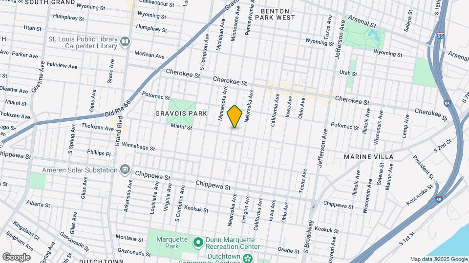 2923 Miami St Map and Location Details