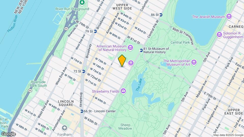 22 W 76th St Mapa y Detalles de la Ubicación