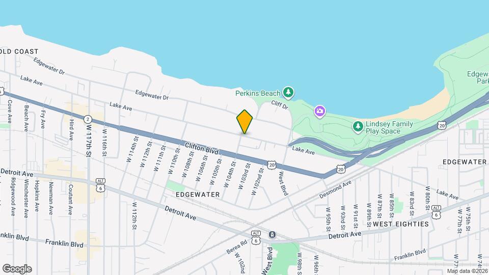 10301 Lake Ave Map and Location Details