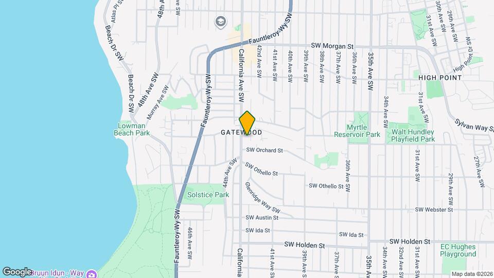 7010 California Ave SW, Unit 3 Map and Location Details