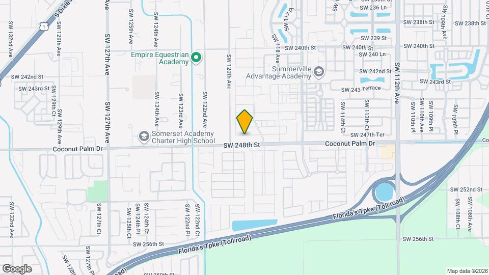 11936 SW 247th Ter Map and Location Details