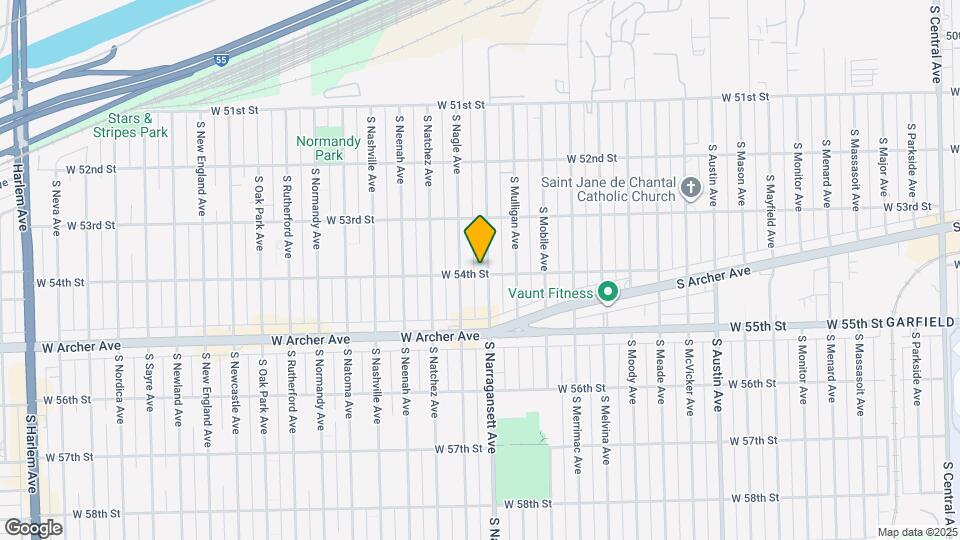 5358 S Narragansett Ave Map and Location Details