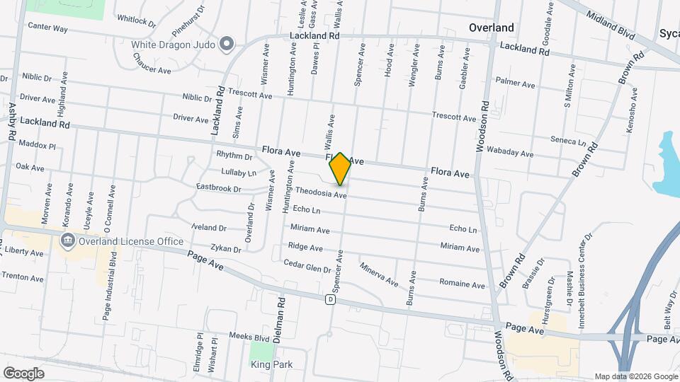 9625 Theodosia Ave Map and Location Details