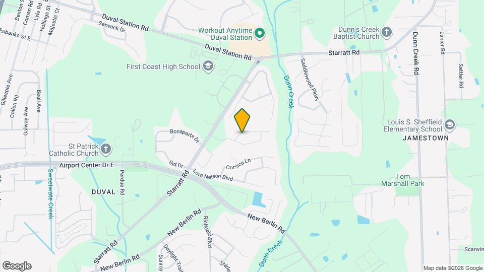 836 Bonaparte Landing Ct Mapa y Detalles de la Ubicación