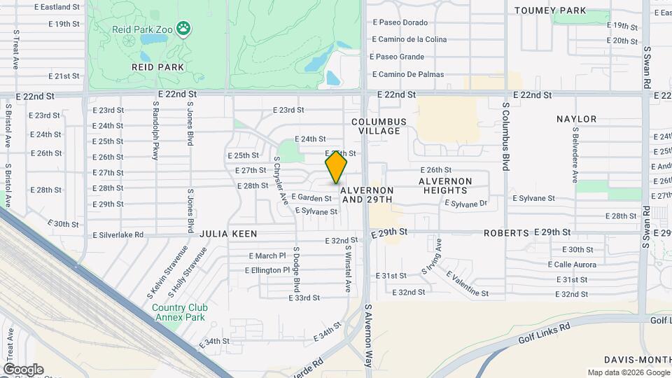 3764 E 27th Pl Mapa y Detalles de la Ubicación
