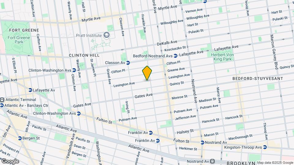 Lexington Brooklyn Mapa y Detalles de la Ubicación