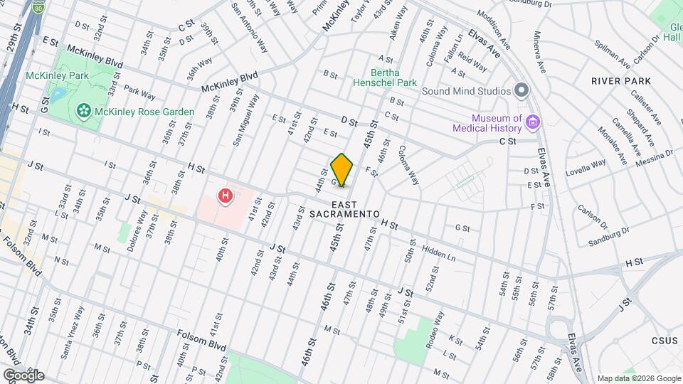 4456 G St Map and Location Details