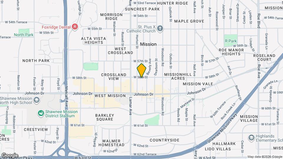 6111 W 58th St Map and Location Details