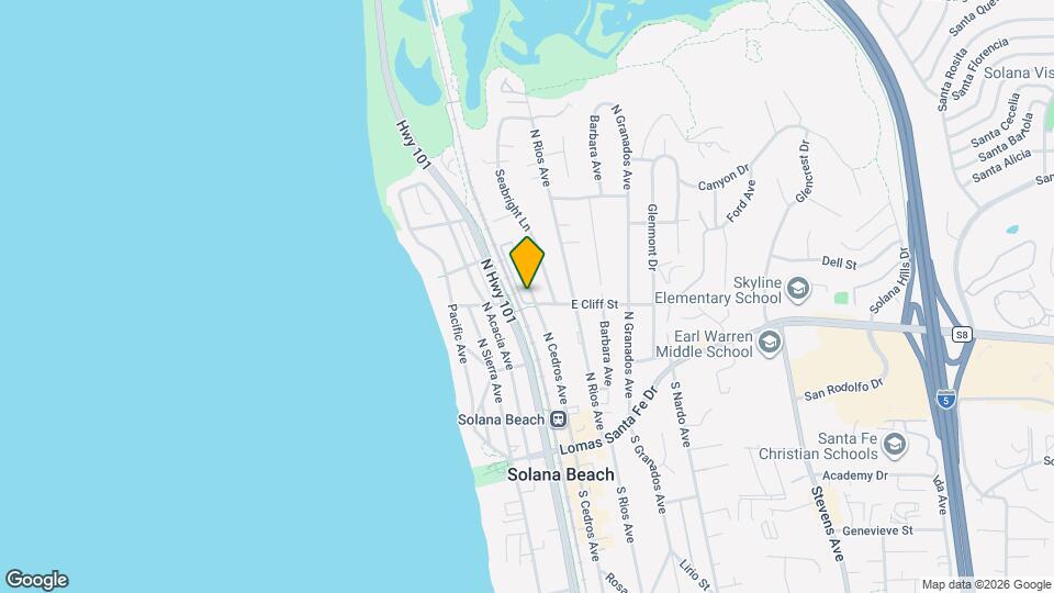 409 N Cedros Ave Map and Location Details