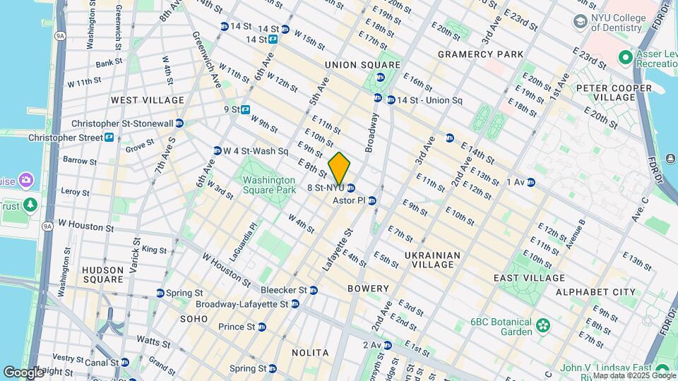 60 E 8th St Map and Location Details