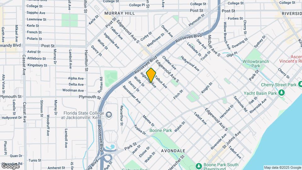 1284 Ingleside Ave Map and Location Details