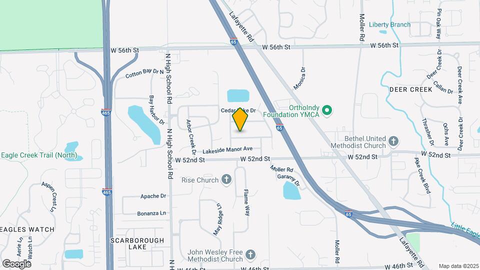 5922 Brookville Lake Dr Mapa y Detalles de la Ubicación