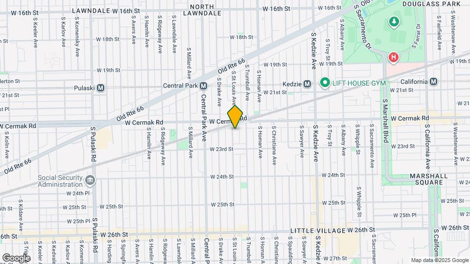 2219 S St Louis Ave Map and Location Details