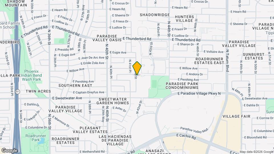 13215 N 42nd St Map and Location Details