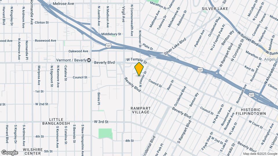 151 N Hoover St Map and Location Details