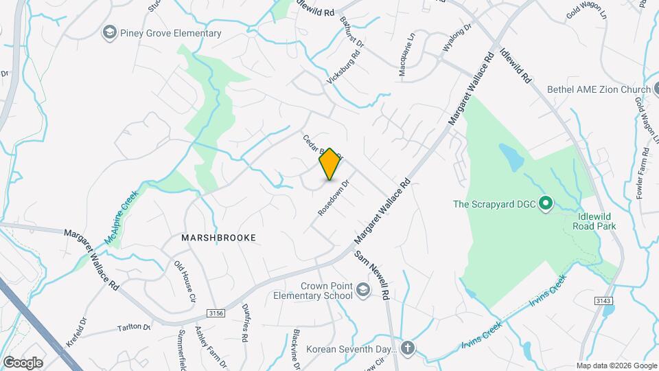 3722 Hunters Run Ln Map and Location Details