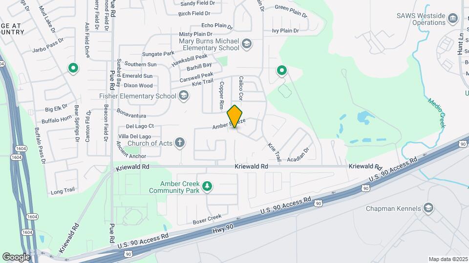 9910 Amber Ledge Map and Location Details