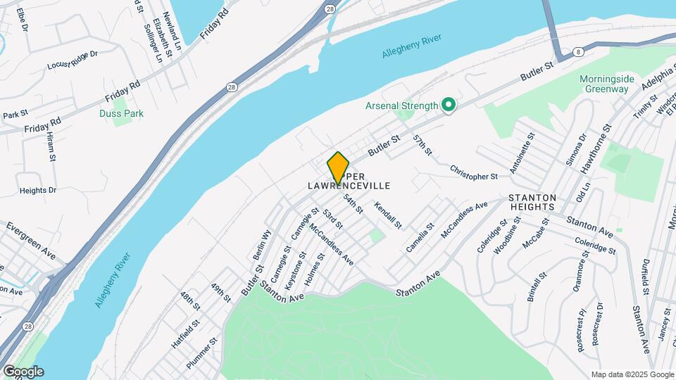 5341 Carnegie St, Unit Apartment 2 Map and Location Details