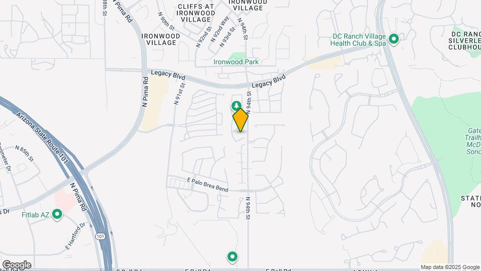 9344 E Via De Vaquero Dr Map and Location Details