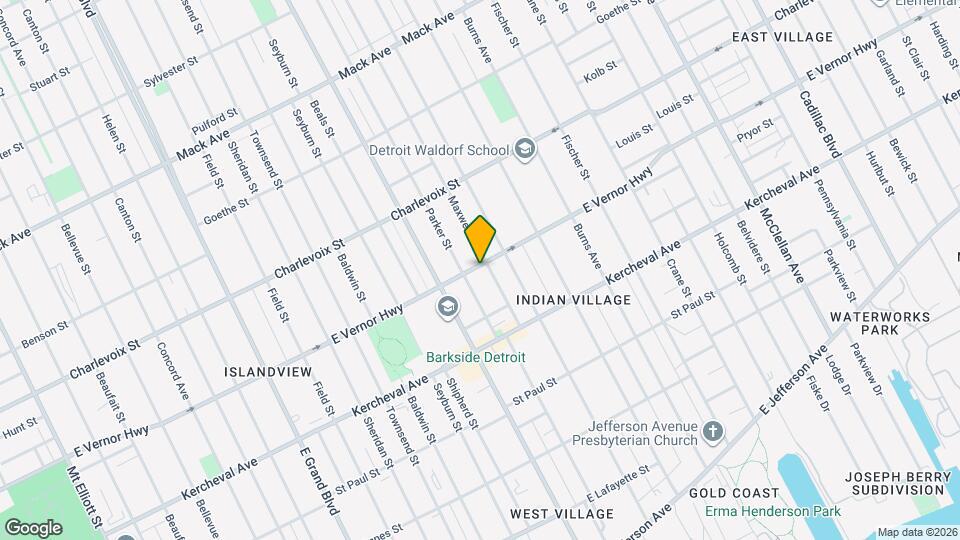 8130 E Vernor Hwy Mapa y Detalles de la Ubicación