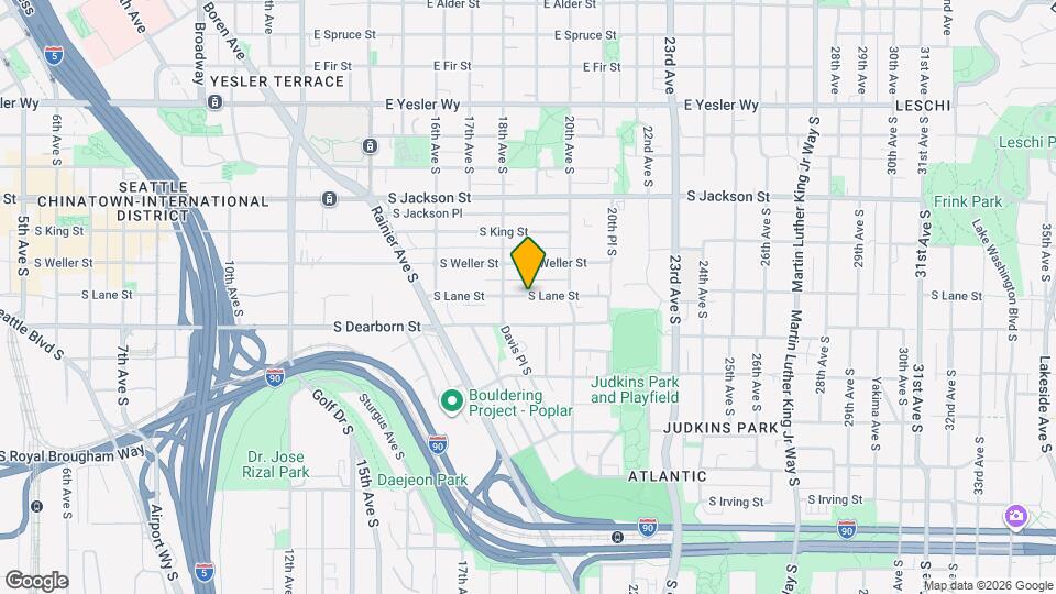 1821 S Lane St Map and Location Details